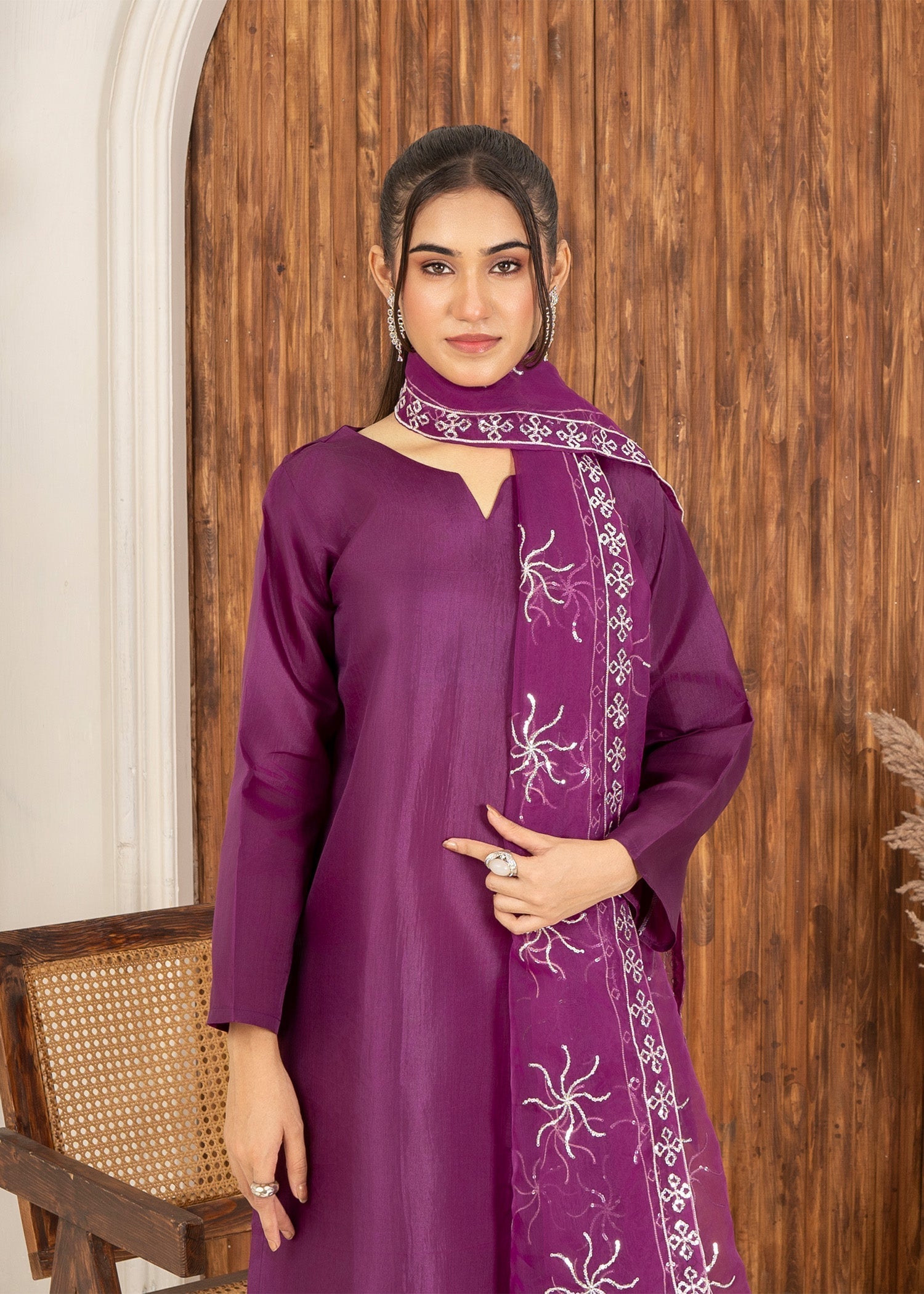 Aster Farshi Shalwar Desert Rose Women 3pcs