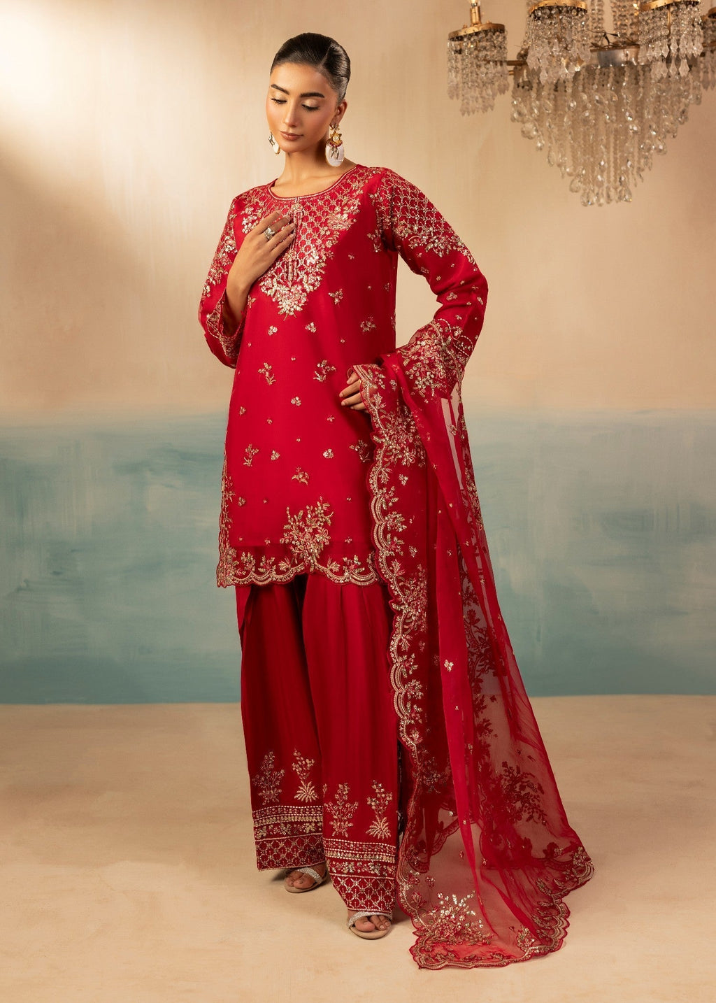 Diara Couture JUGNU DF 44 HOT PINK Women 3pcs