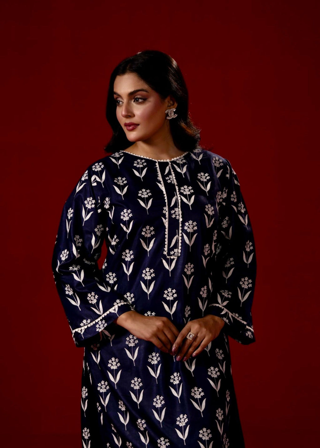 Zeenat & Zoha Navy Glow Women 2pcs