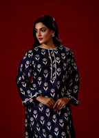 Zeenat & Zoha Navy Glow Women 2pcs