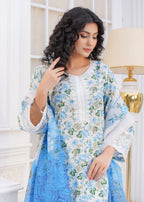 Safdar Embroidery Printed Pure Lawn Embroidered 18 Women 3pcs