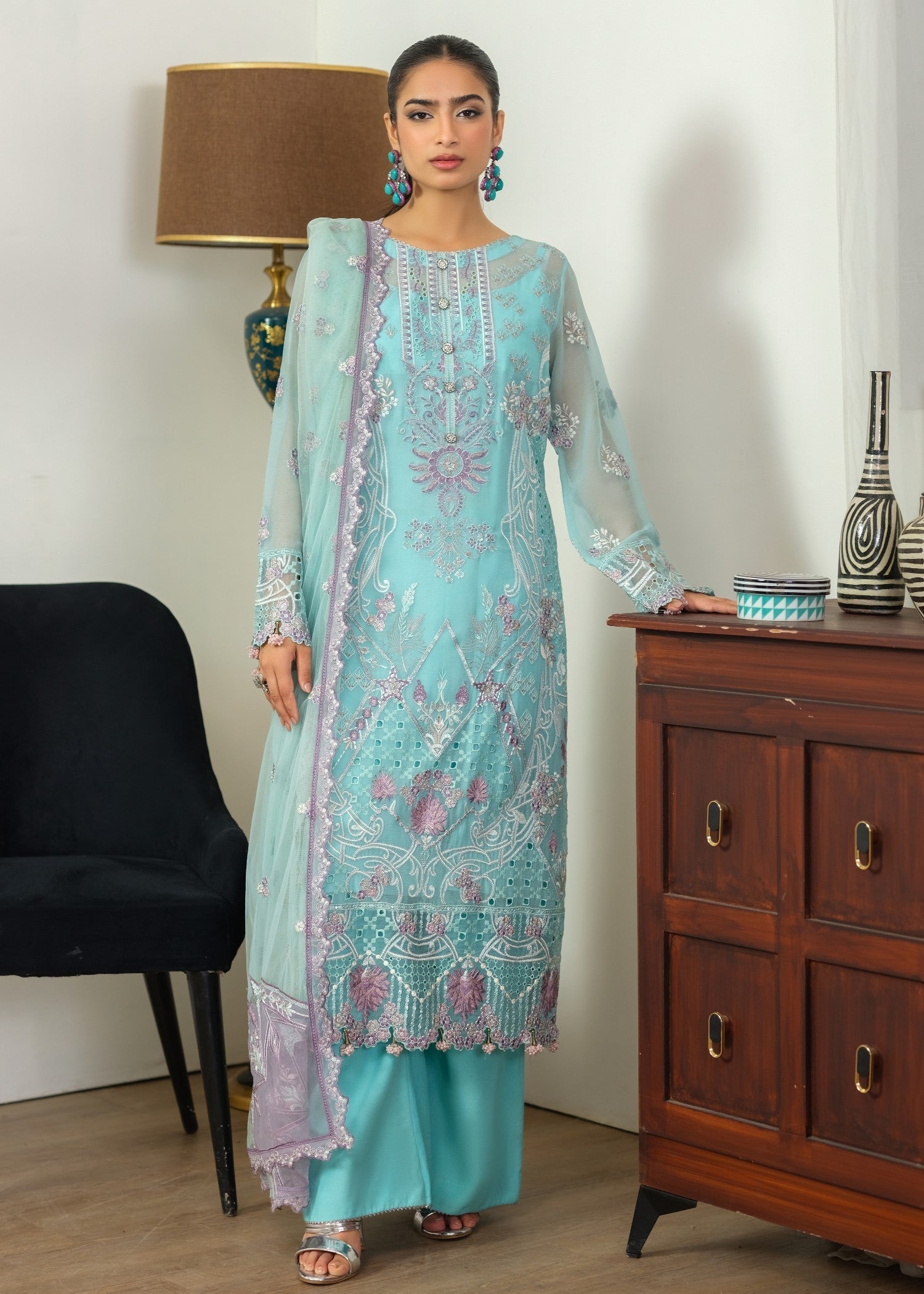 Waresha Frosted Azure WFE 08 Women 3pcs