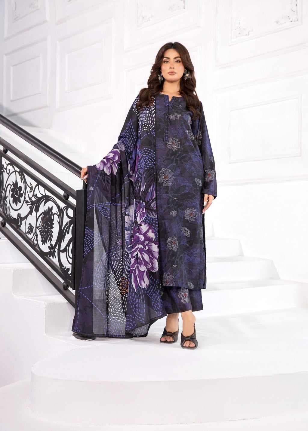 Bin Tayyab (BT006370 BLK 05) Women 3pcs