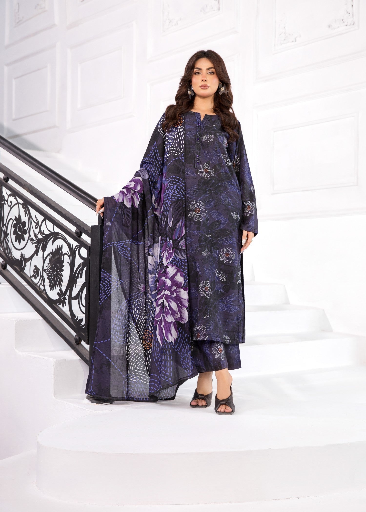Bin Tayyab (BT006370 BLK 05) Women 3pcs