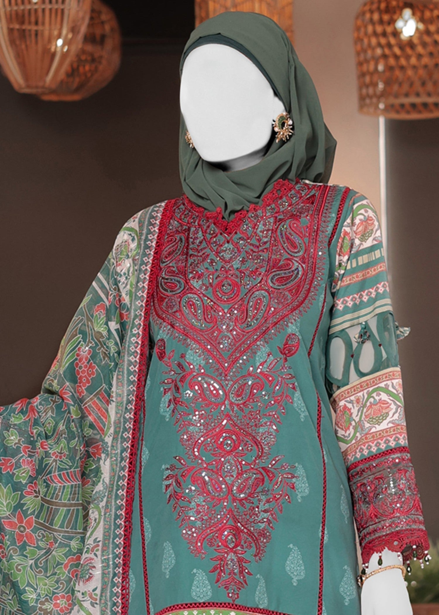 Panjnad By J. Embroidered Stitched Suit | PLS 24 7587 Women 3pcs