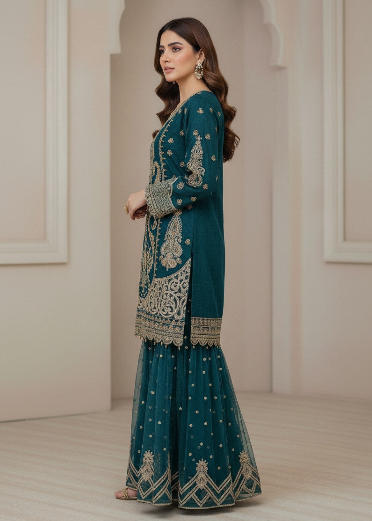 Diara Couture ROUBA US 569 TEAL BLUE Women 3pcs