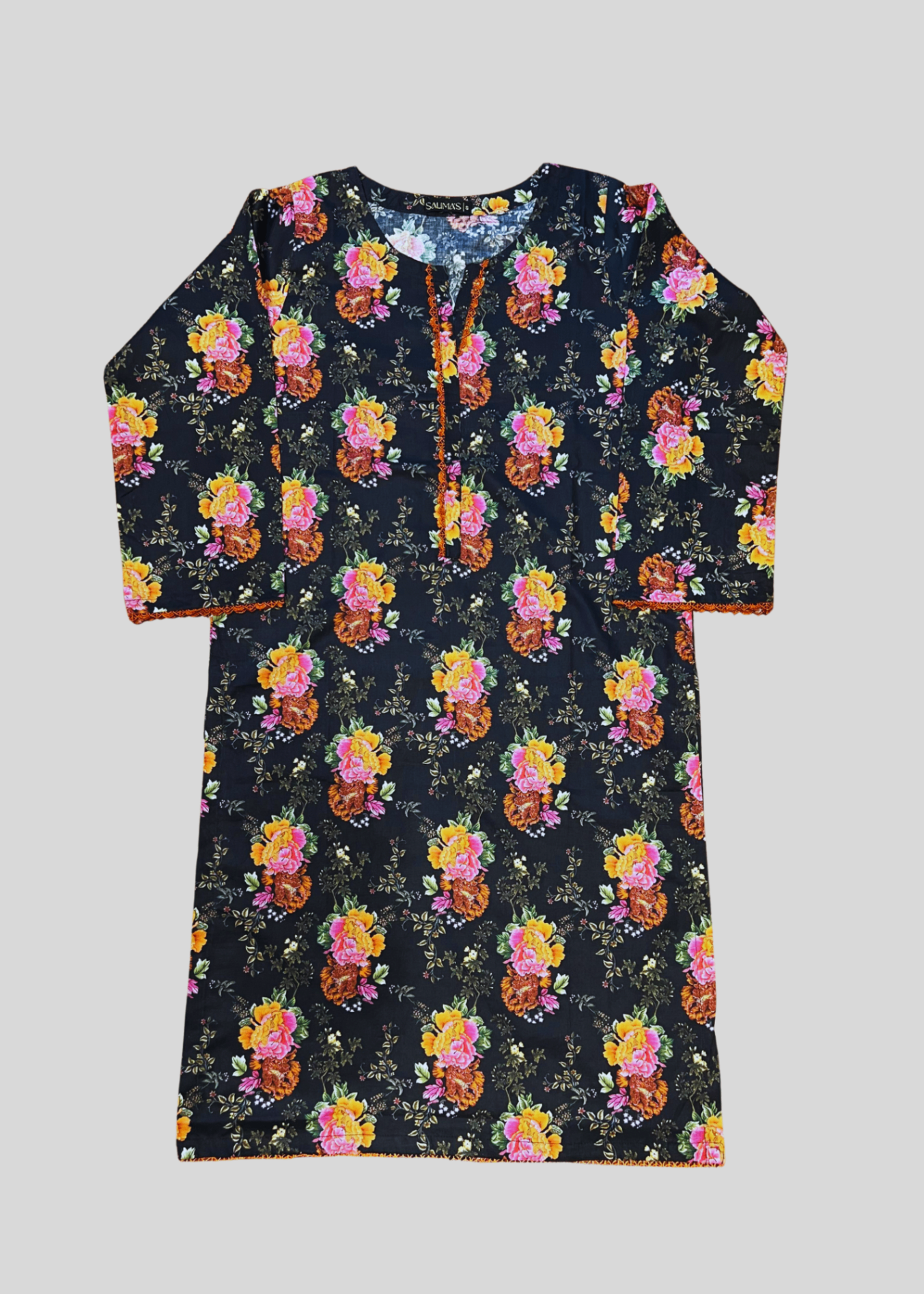 Salimas Lawn Stitched Suit – Vibrant Garden Grace Women 2pcs