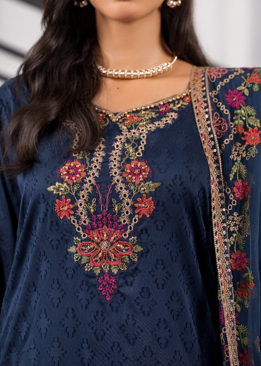 Bin Tayyab (BT006374 BLU 01) Women 3pcs