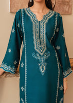 Tehzeeb Libas SEA BLUE EMBROIDERED Women 2pcs