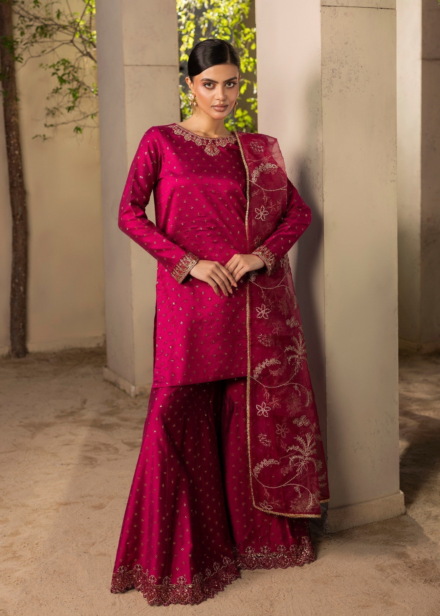 Diara Couture GULRUKH DF 57 MAGENTA Women 3pcs
