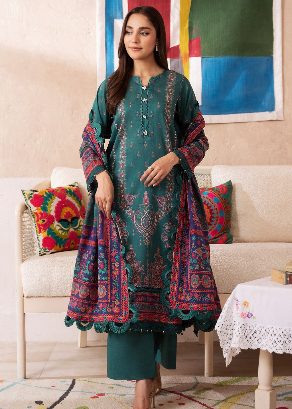 Mausammary Prints Pret Emerald Women 3pcs