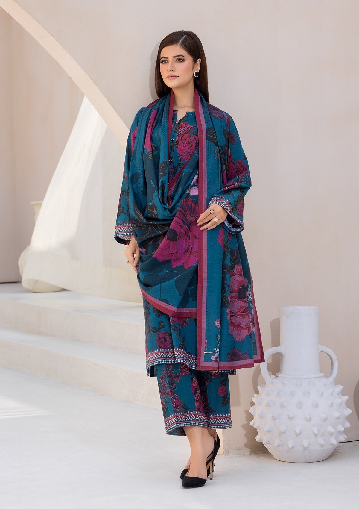 Bin Tayyab BT006553 D BLU Women 3pcs