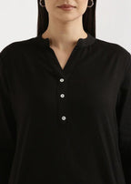 Laal Kurti Black Basic Kurta Only Women 1pcs