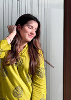 Anabya Garments TREE OLIVE 002 Women 2pcs