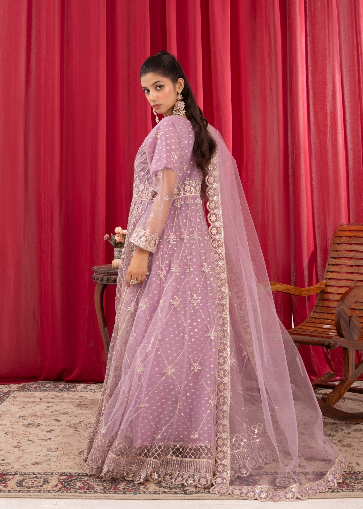 Four Season Boutique QISWAH ANGRAKHA MAUVE Women 3pcs