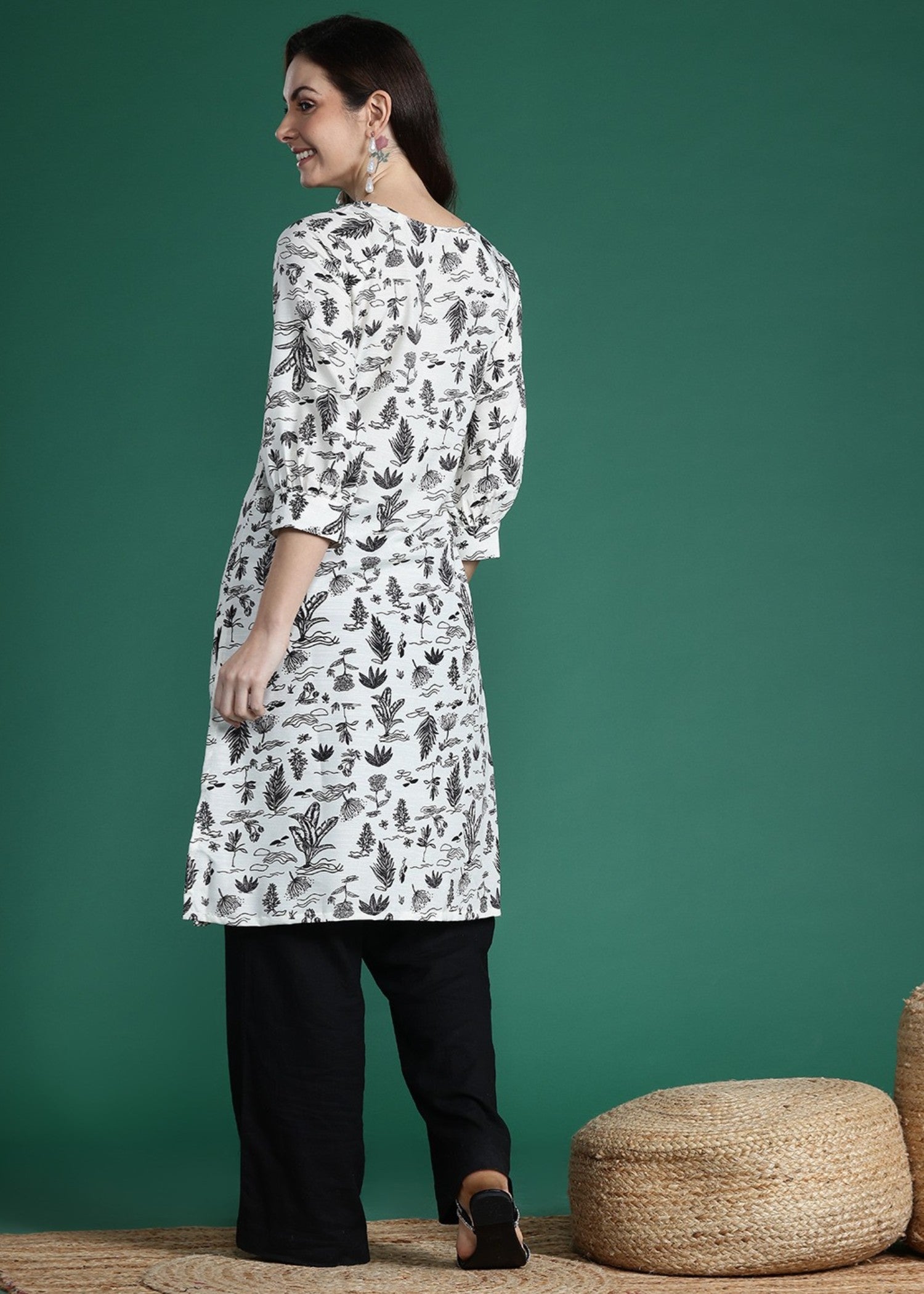 Laal Kurti Printed Kurta Only D023 Women 1pcs