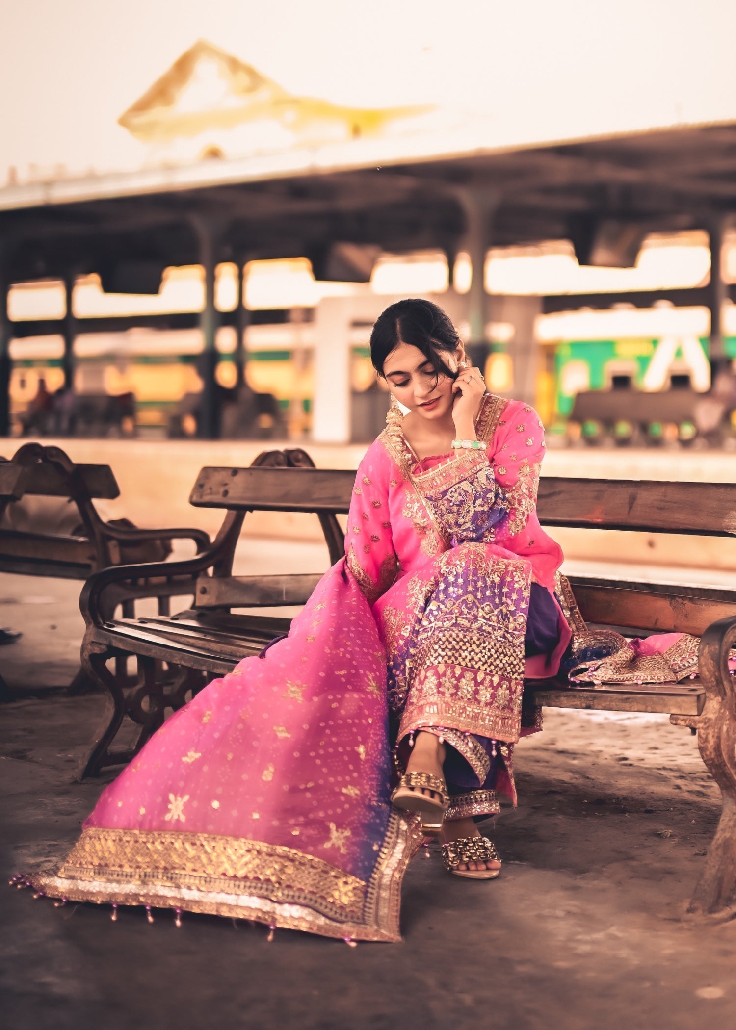 Suits By Sadia Desi glam Women 3pcs
