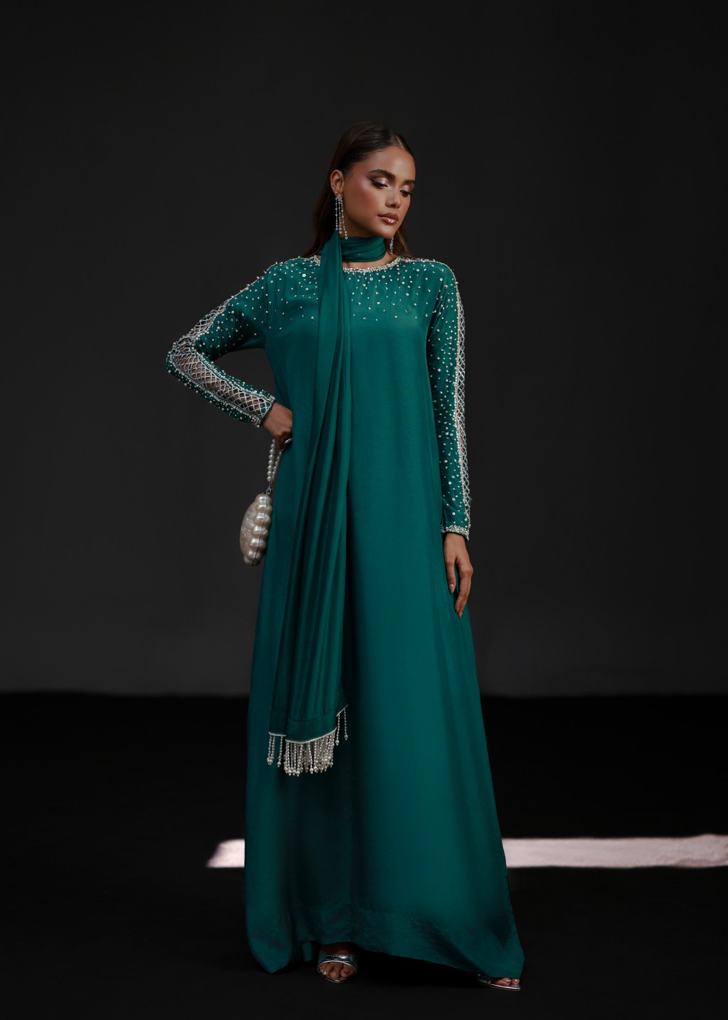 Ripret Emerald Gem Kaftan Women 2pcs