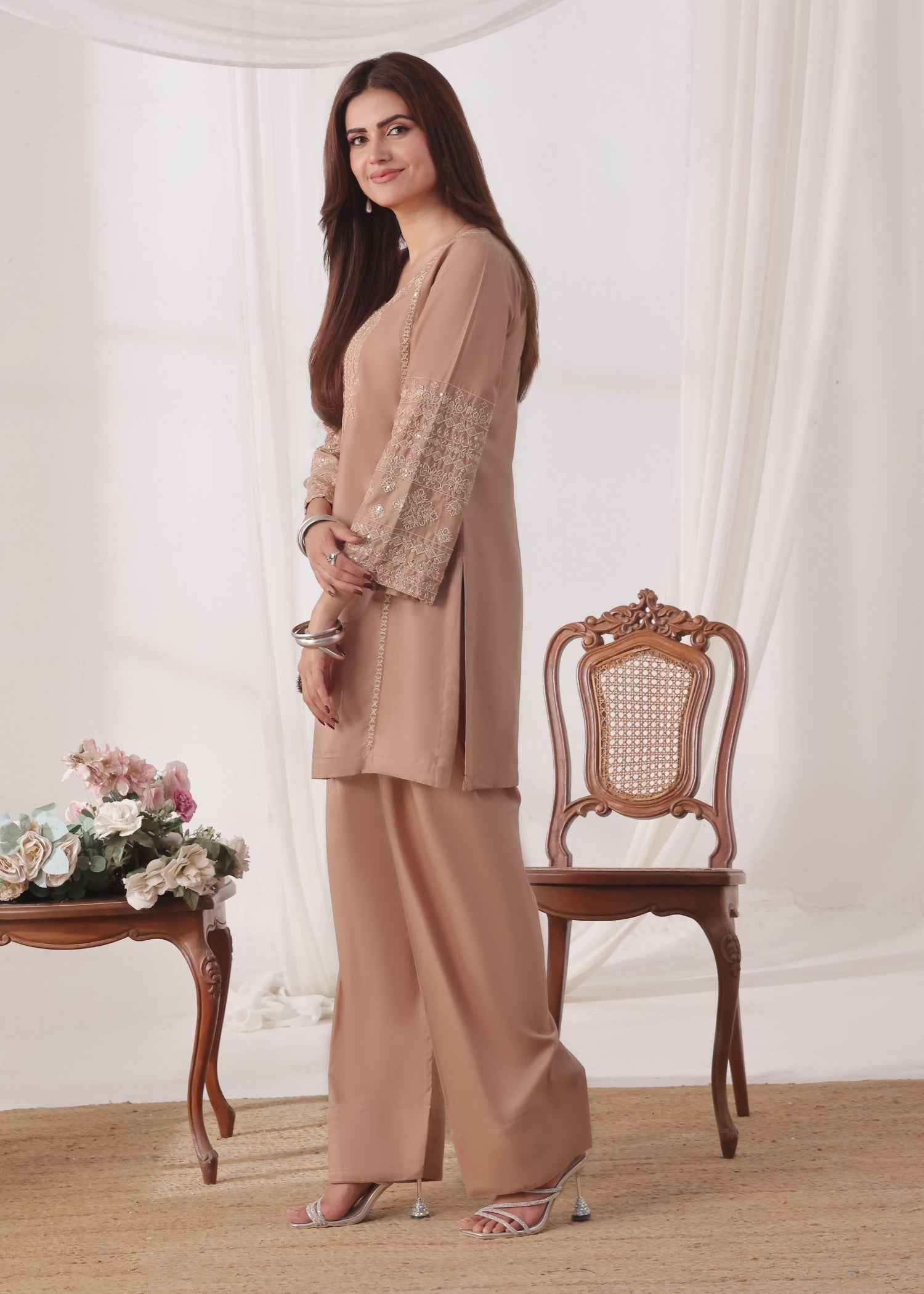 Ayra Pret Zauq Melon Pink Women 2pcs
