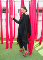 Zarratun. Black Embroidered Women 3pcs