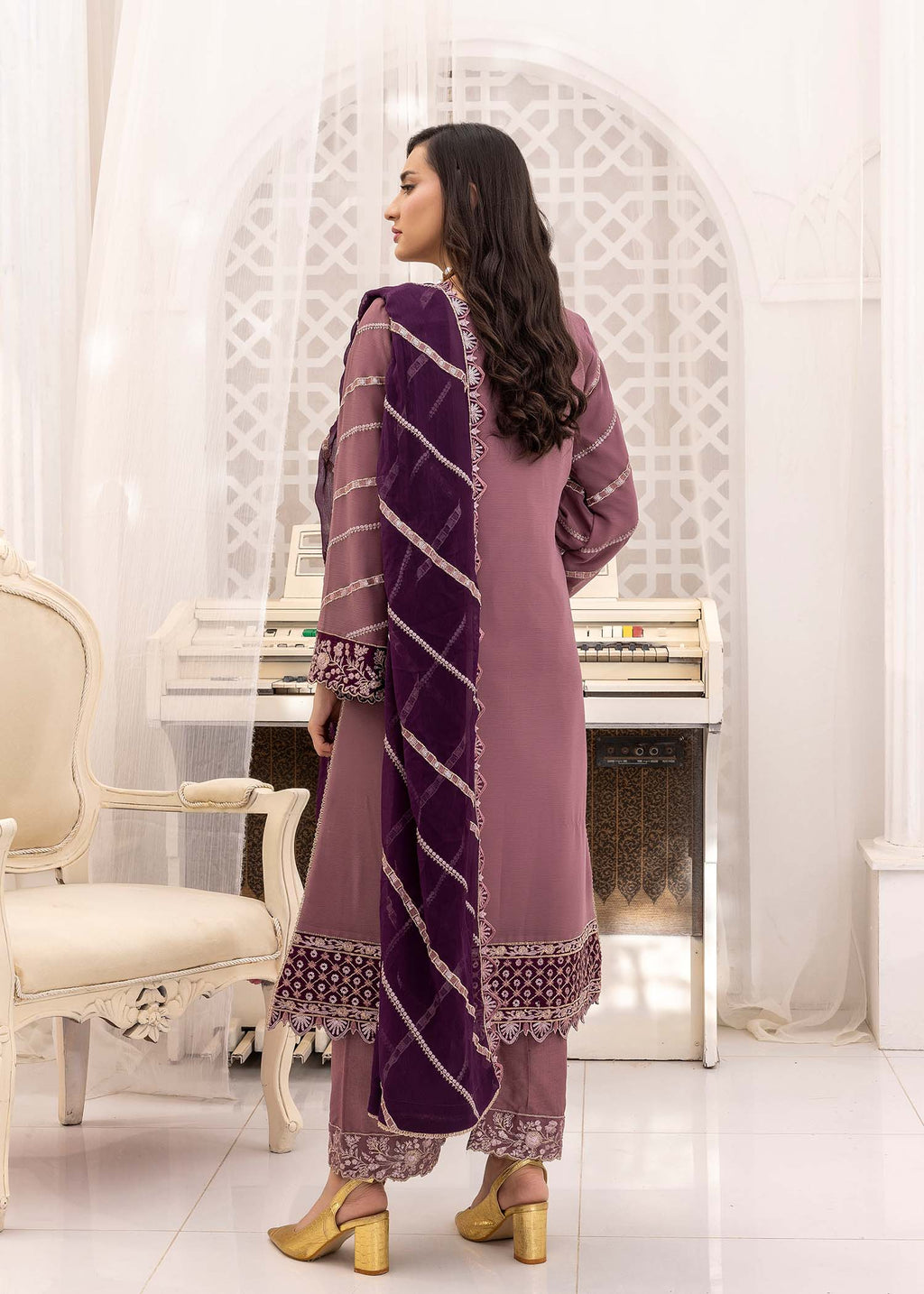 Kanwal Zainab DUSTY MAUVE Women 3pcs