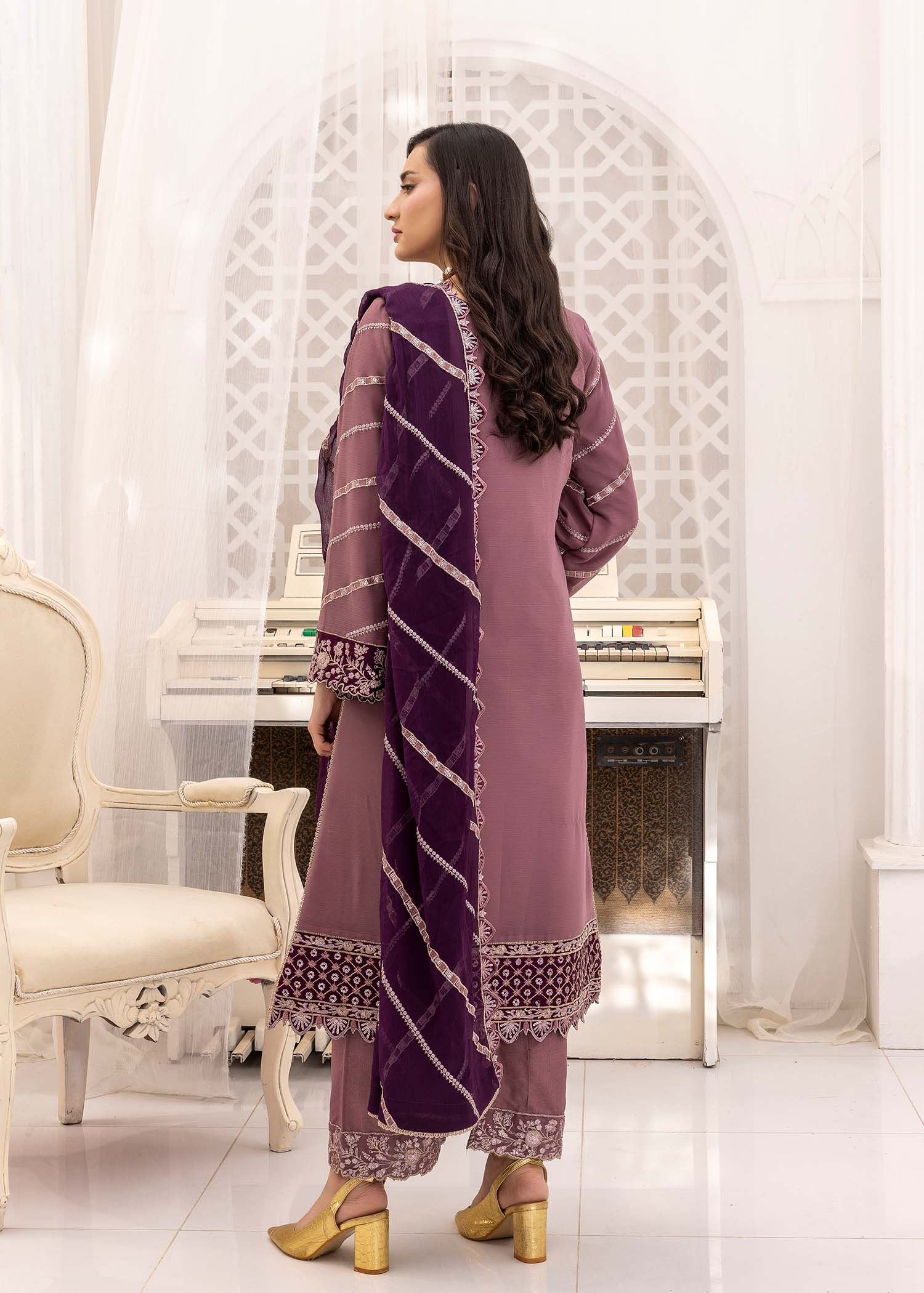 Kanwal Zainab DUSTY MAUVE Women 3pcs