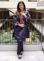 Tehzeeb Libas SOHNI BLUE EMBROIDERED Women 2pcs