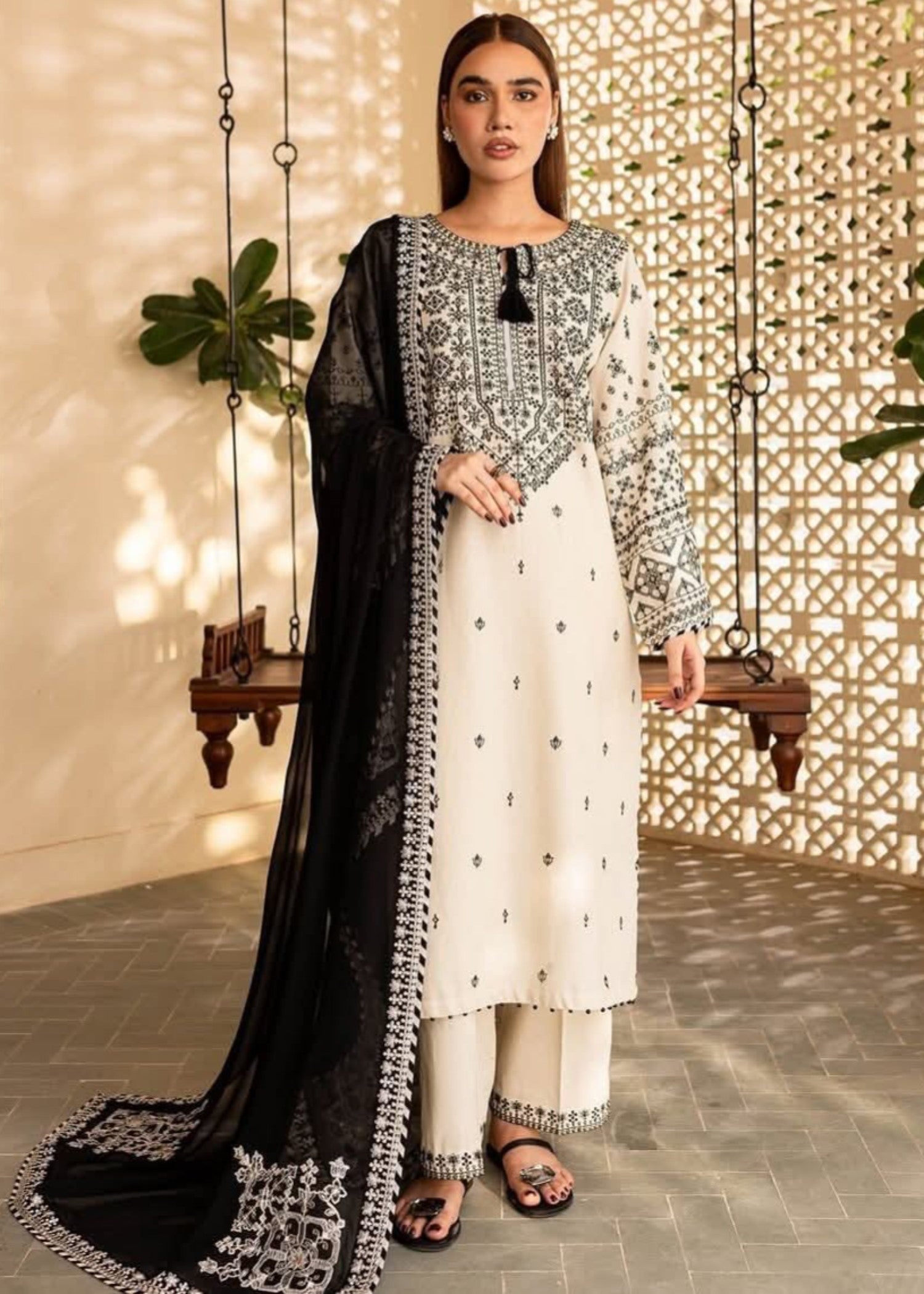 Tehzeeb Libas ARFA EMBROIDERED Women 3pcs