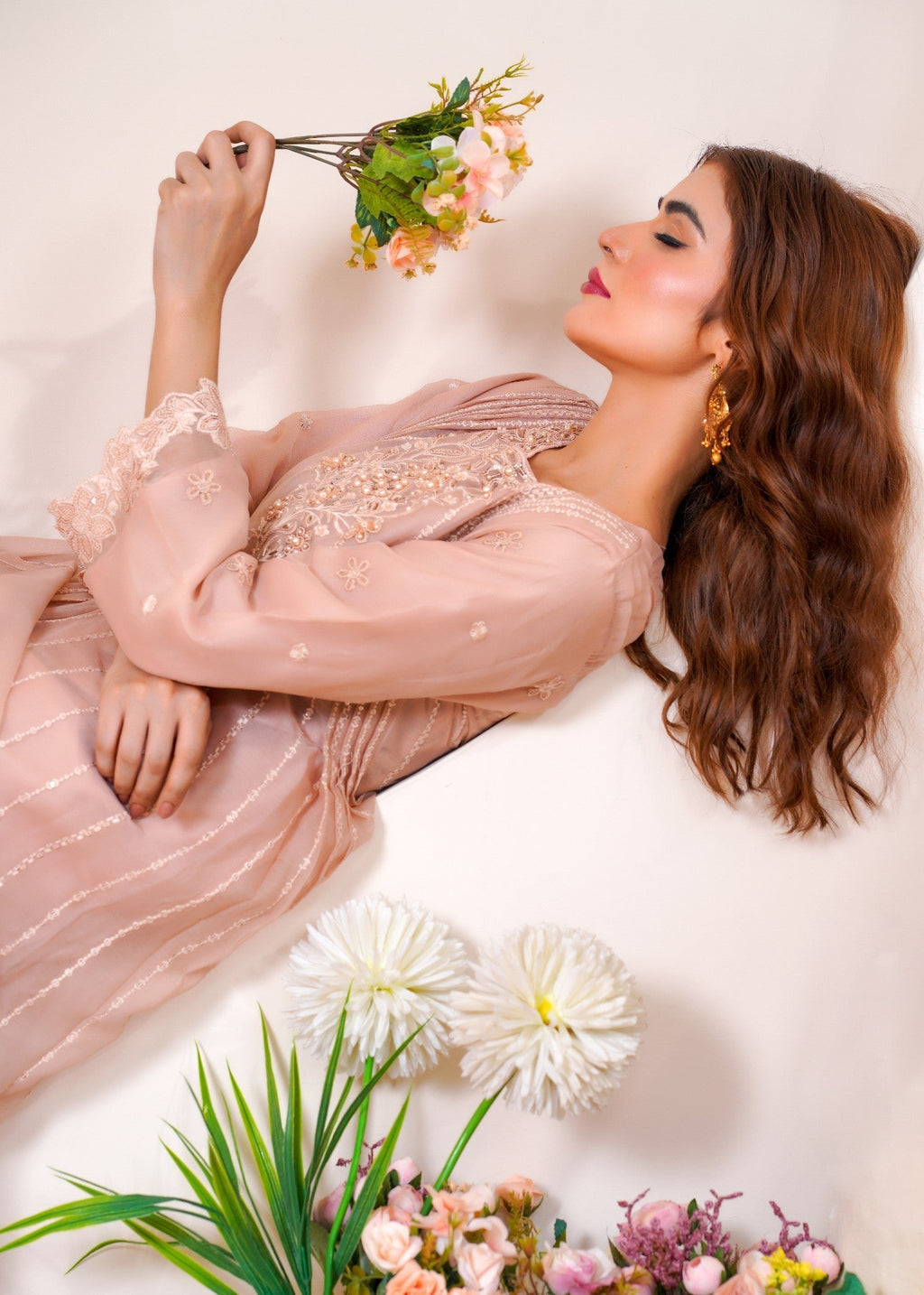 Rangoon Clothing Maheen Peach Women 3pcs