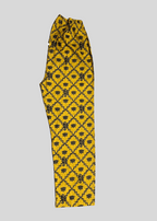 Salimas Stitched Lawn Suit – Yellow with Black Print Women 2pcs