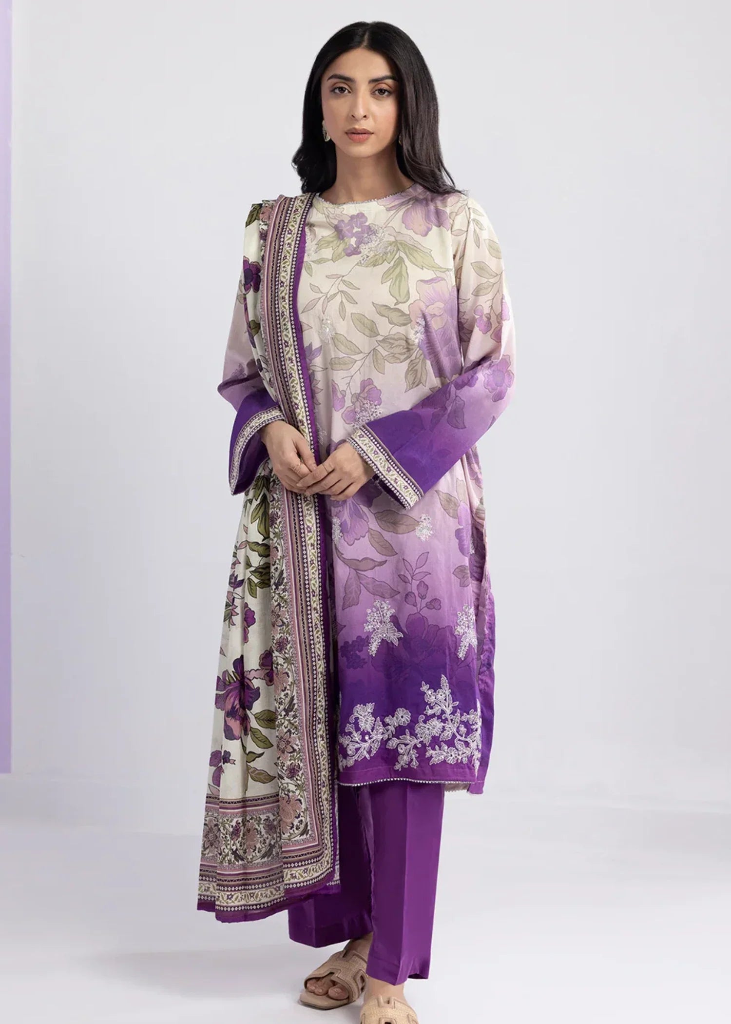 Zellbury WPS2531940 Purple Women 3pcs