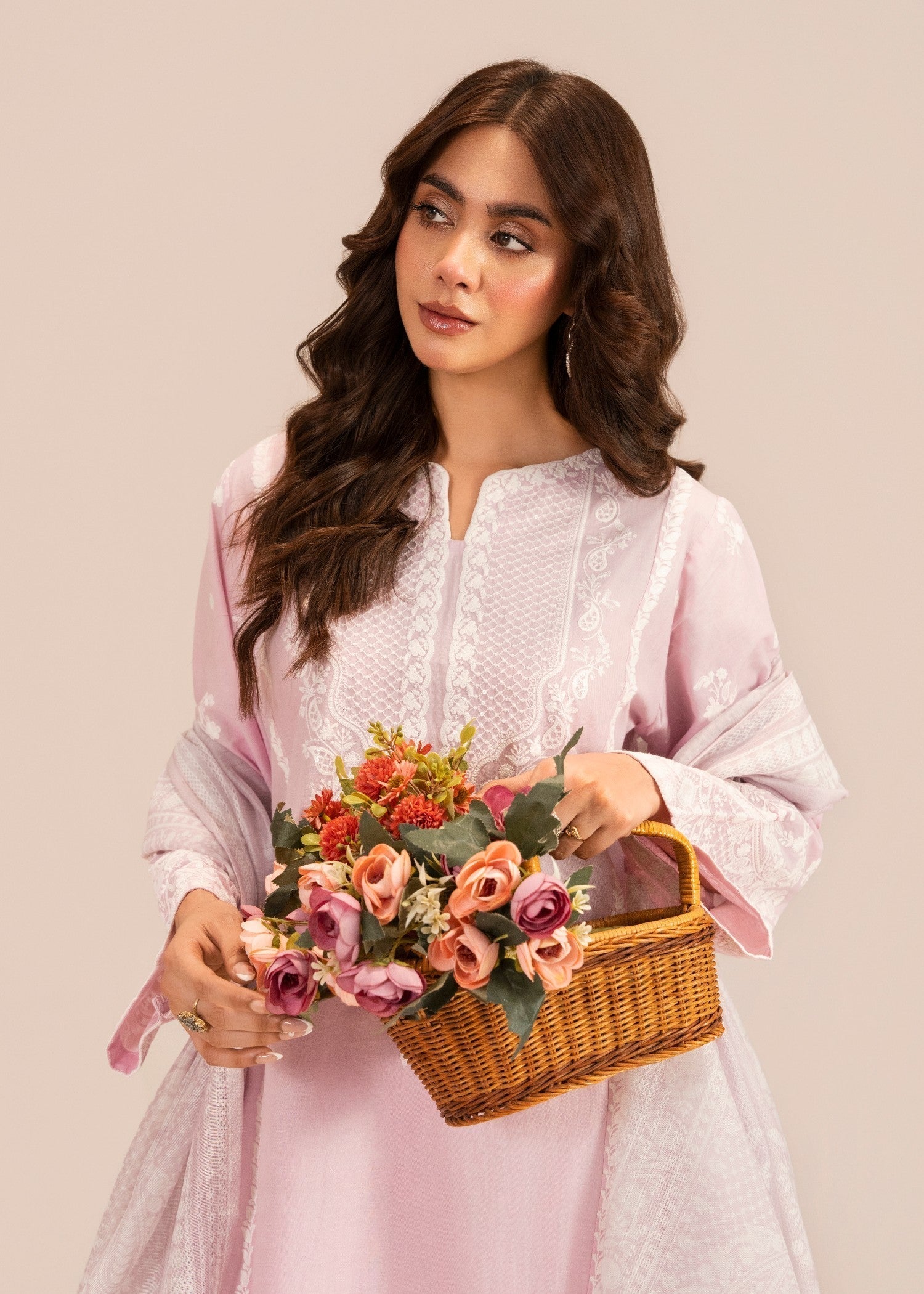 Sahibas By Mirza Chutki Pink Women 3pcs