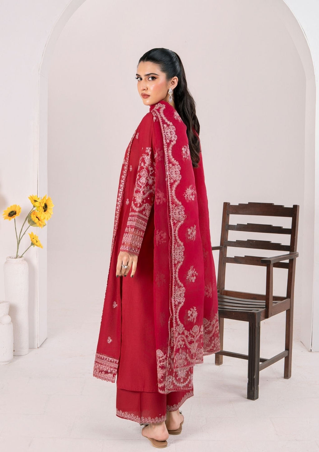 Alfatah Pret Embroidered Lawn ZAUQ S25 0002 Women 3pcs