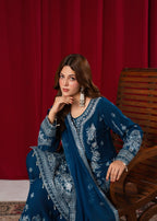 Hkb Officials Noorah Teal Blue Women 3pcs