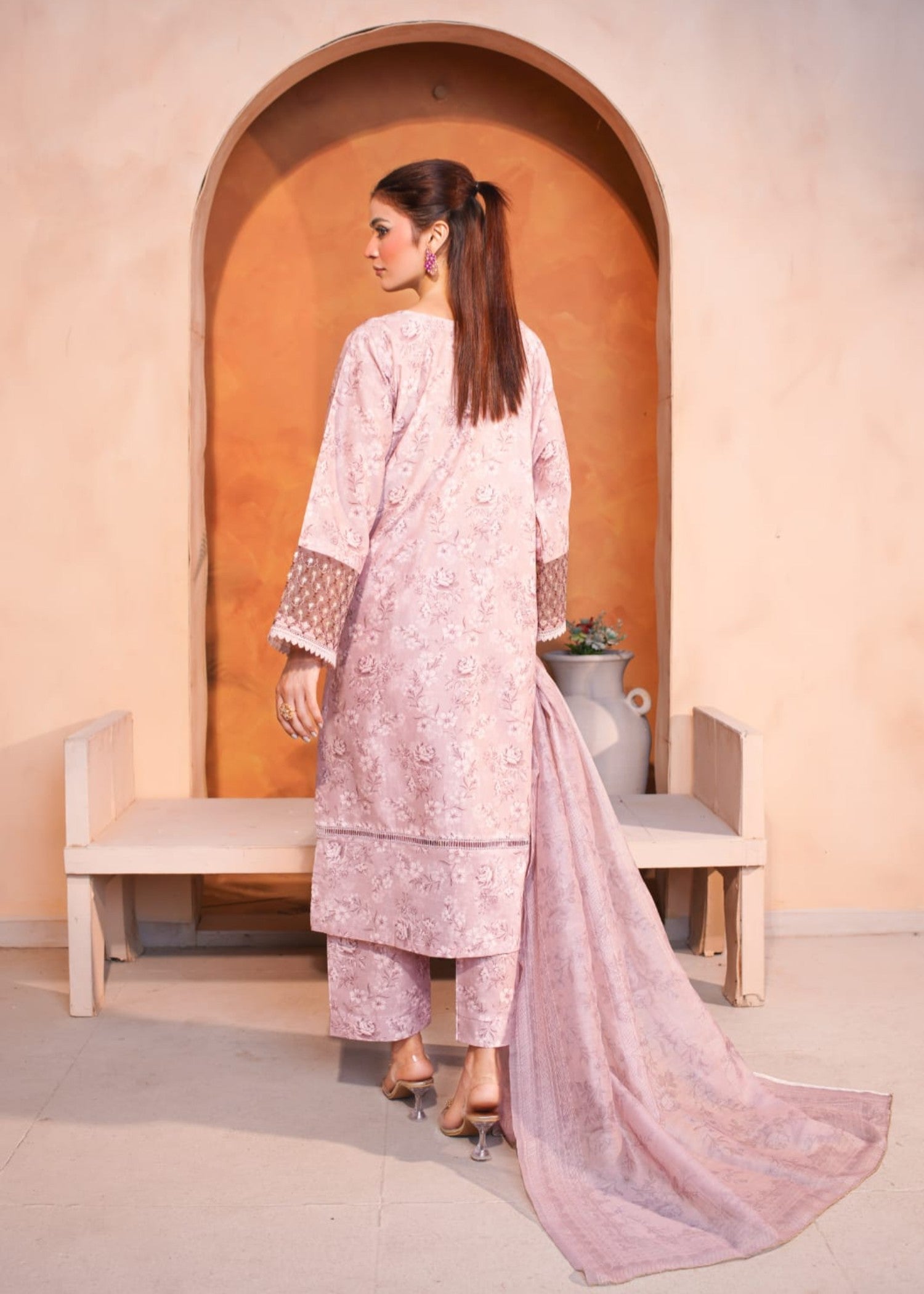Shehroz Fashion SHEEN E BAHAR LAWN EMBROIDERY SUIT Women 3pcs