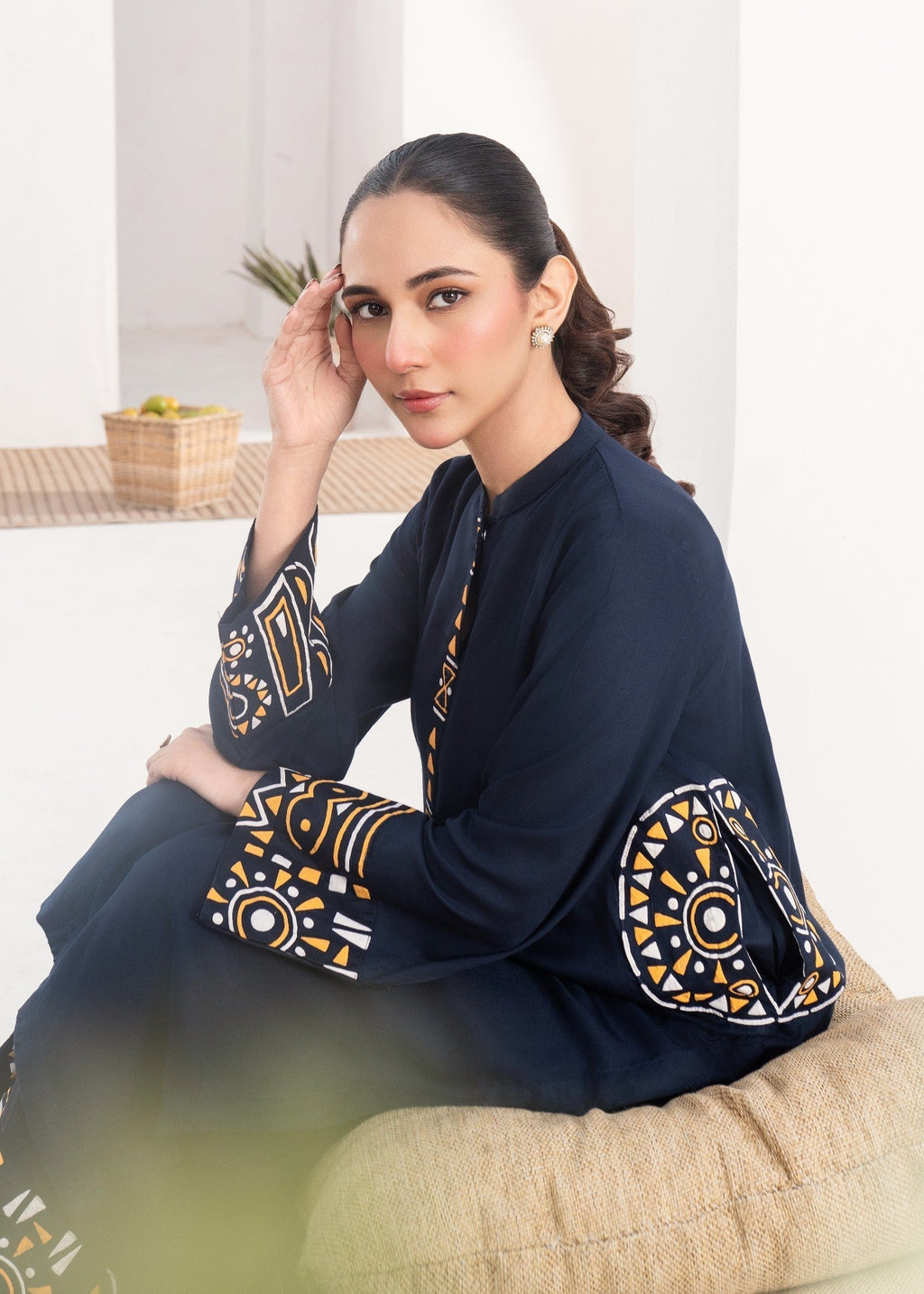 Hoorwani Tehwaar Navy Women 2pcs