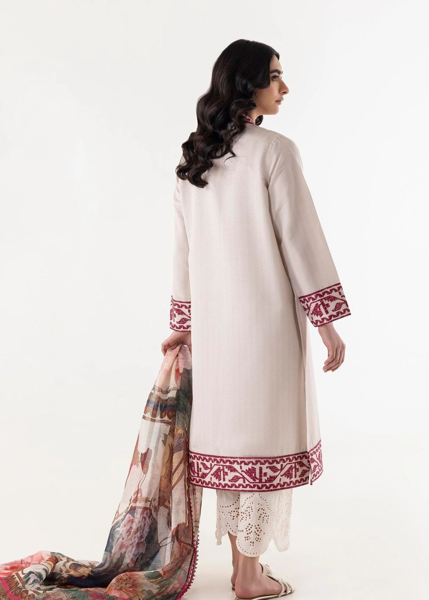 Sana Safinaz Stitched Blended Jacquard Shirt SS25BSP123 Women 1pcs