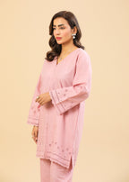 Zenyre Pink Chikankari Set Women 2pcs