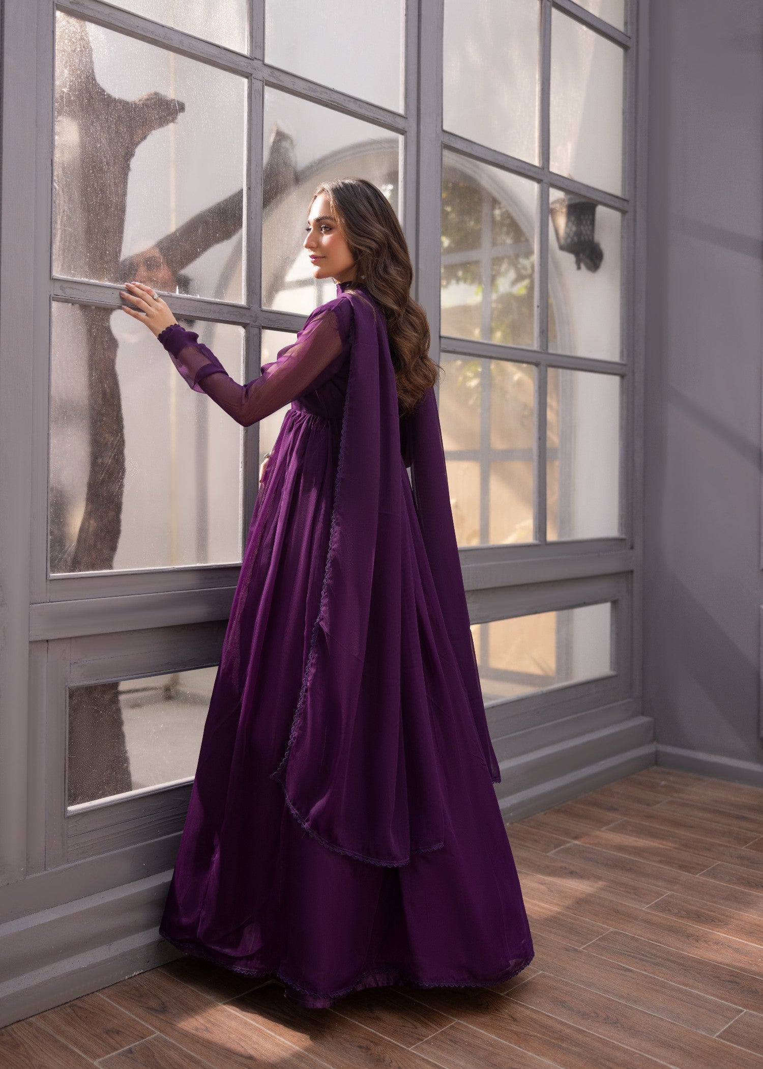 Alyssa Purple maxi ALM01 Women 3pcs