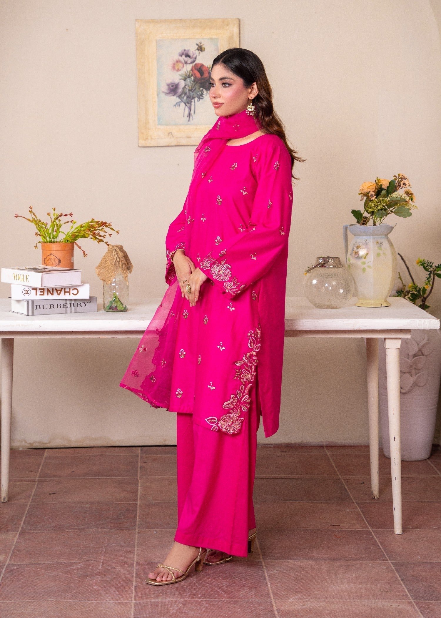 Preetpret Pink Flower Women 3pcs