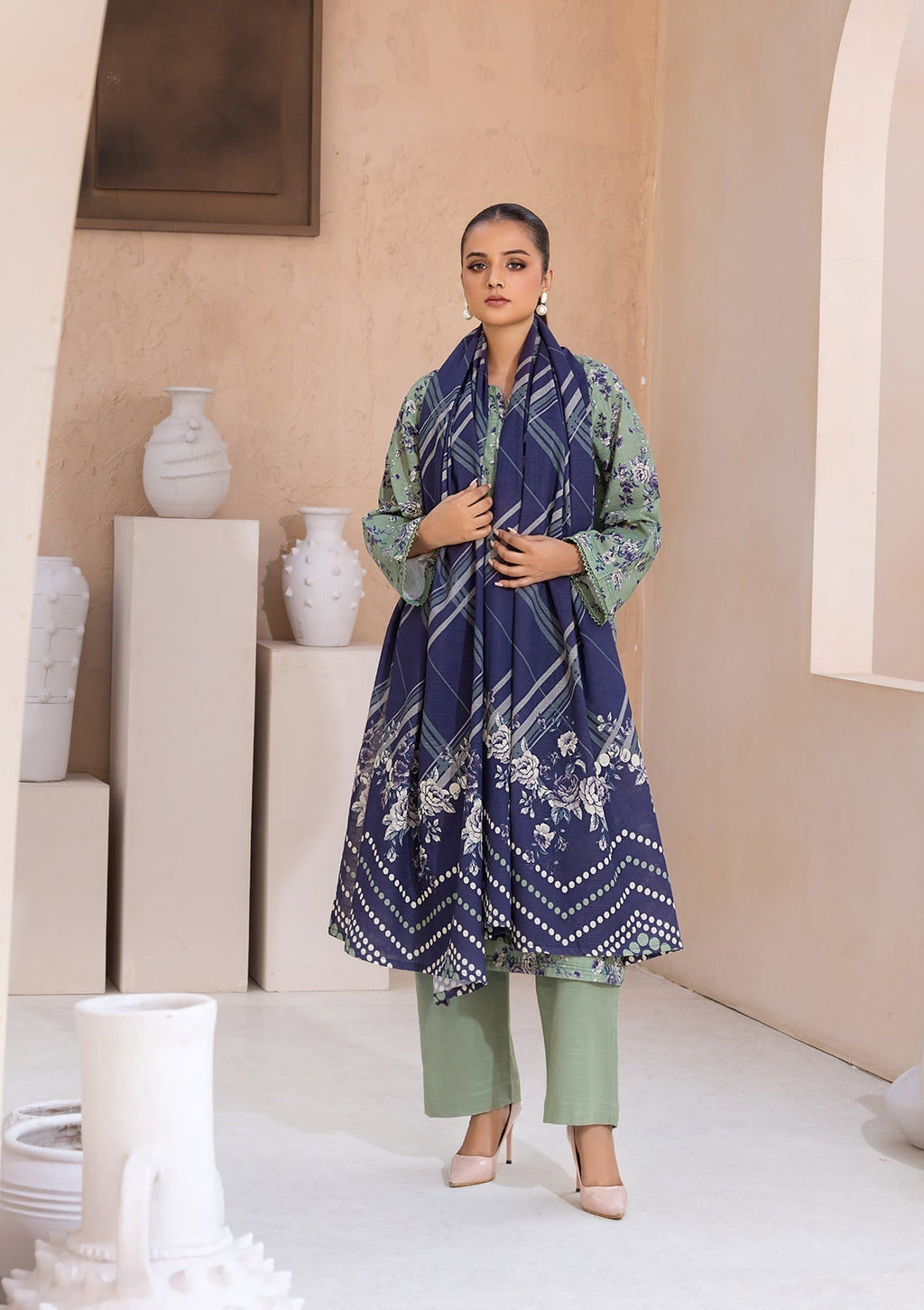 Bin Tayyab BT006526 GRN Women 3pcs