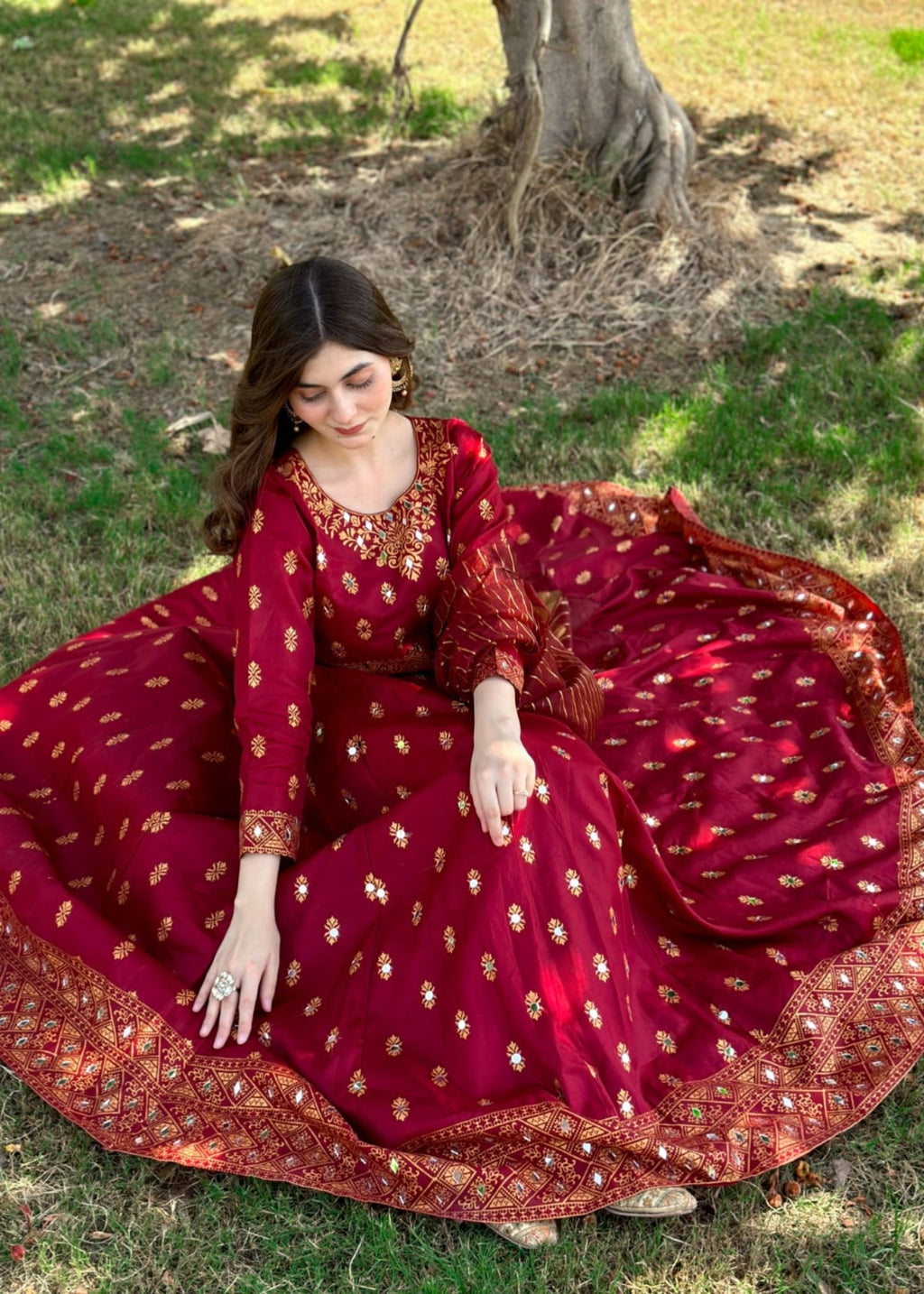 1 Mahoor Haven MAROON 0051 Women 2pcs