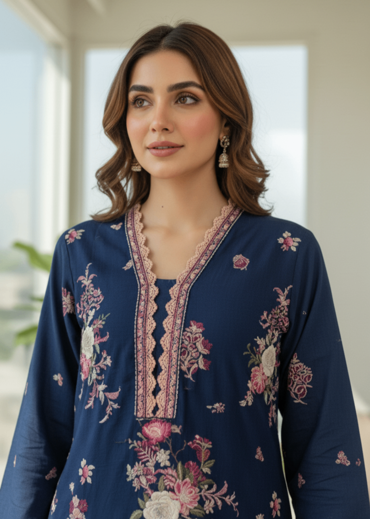 Zuri NIGHAT KH 06 NAVY BLUE Women 3pcs