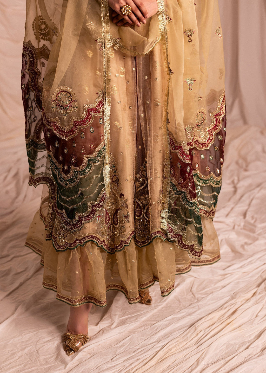 Diara Couture ANARKALI US 607 OFF WHITE Women 3pcs