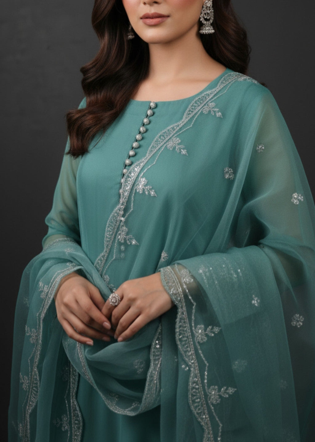 Pehnawa By Bin Akram’s Spring Bloom | Chiffon Maxi Women 3pcs