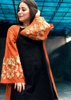 Akhrot Clothing Tangerine Black Cardigan Women 3pcs