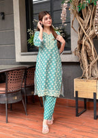 Tehzeeb Libas ZYRA EMBROIDERY GREEN Women 2pcs