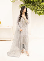 Pehnawa By Bin Akram’s Grey Glamor | Chiffon Women 3pcs