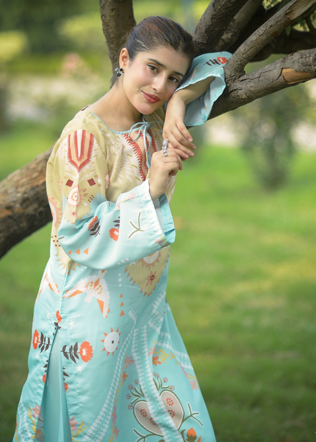 Tehzeeb Libas PASTEL PRINTED Women 2pcs