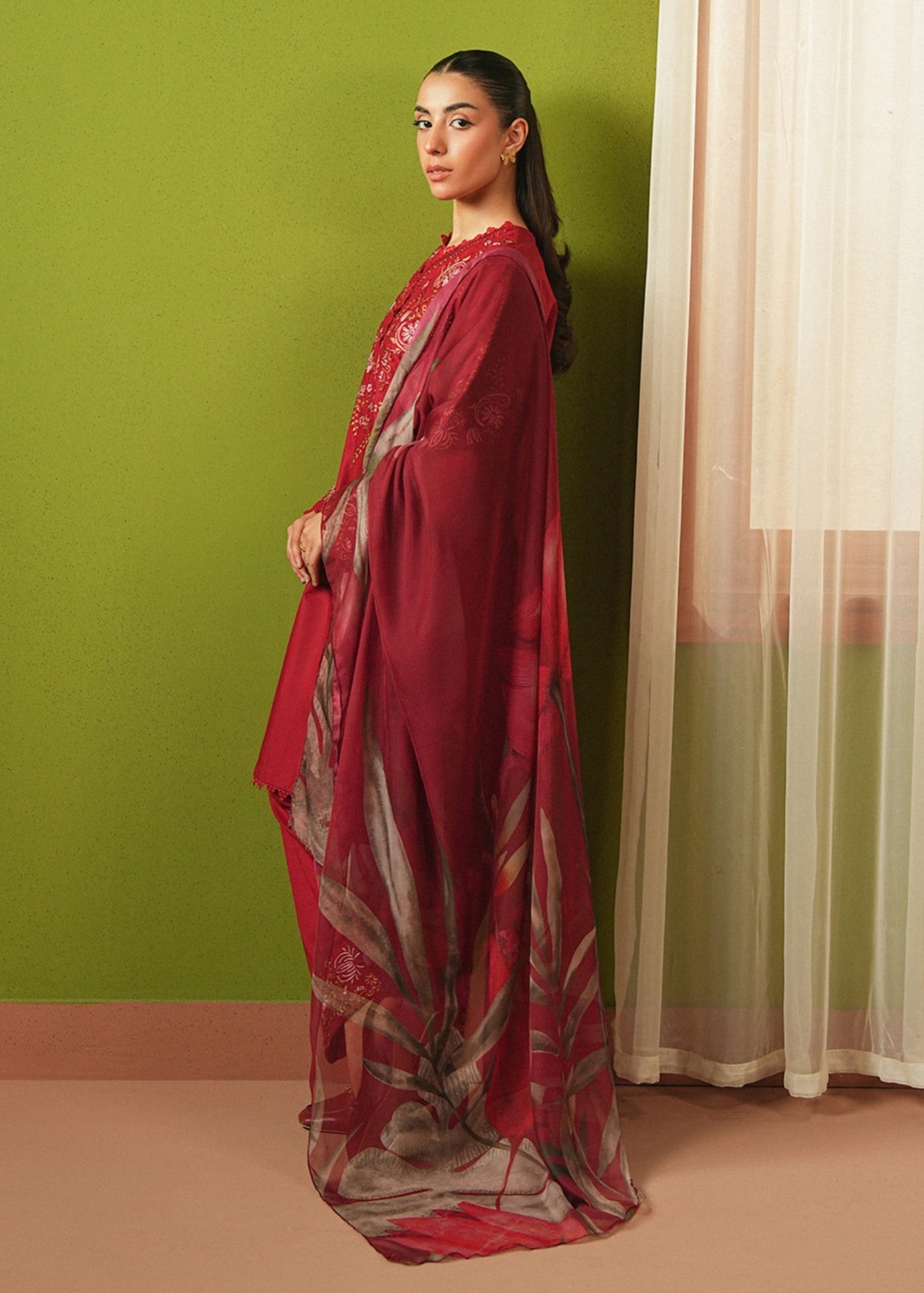 Mannat Flare (Red) Women 2pcs